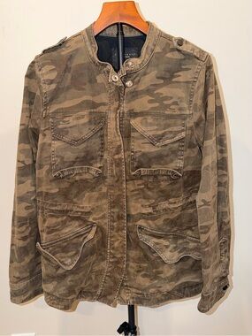 Sanctuary Camo Utility Jacket Womens M Military Field Jacket Y2K